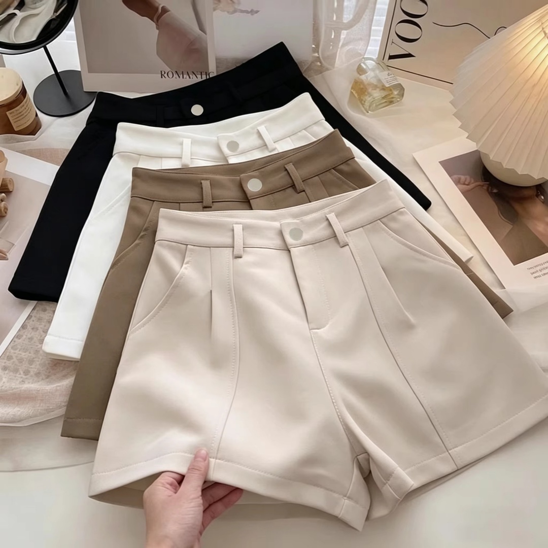 Summer Upf Clothing - Celana Pendek A-Line Kasual Wanita Ukuran