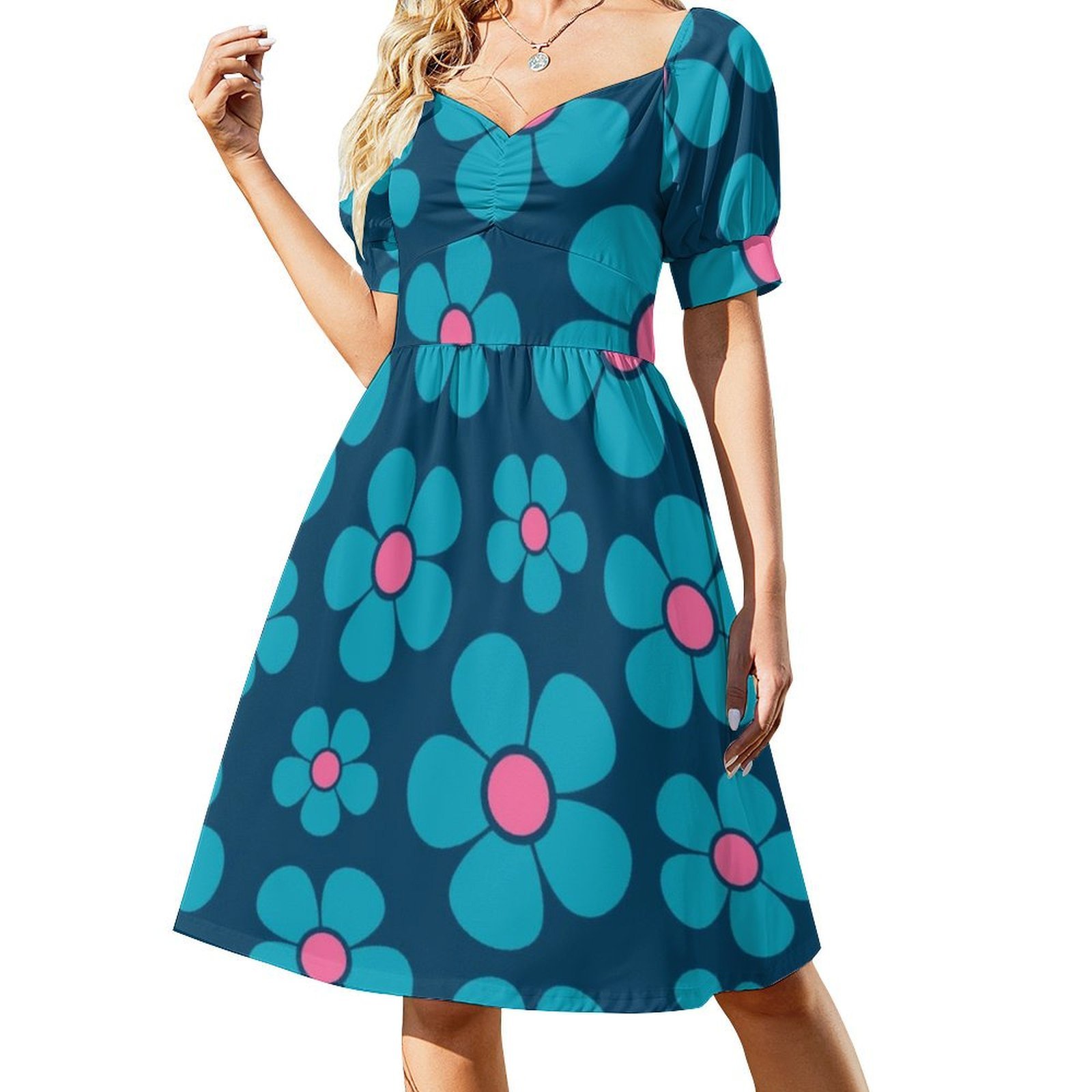 Summer Clothing Patterns - Gaun Pesta Wanita Gaya Mid Mod
