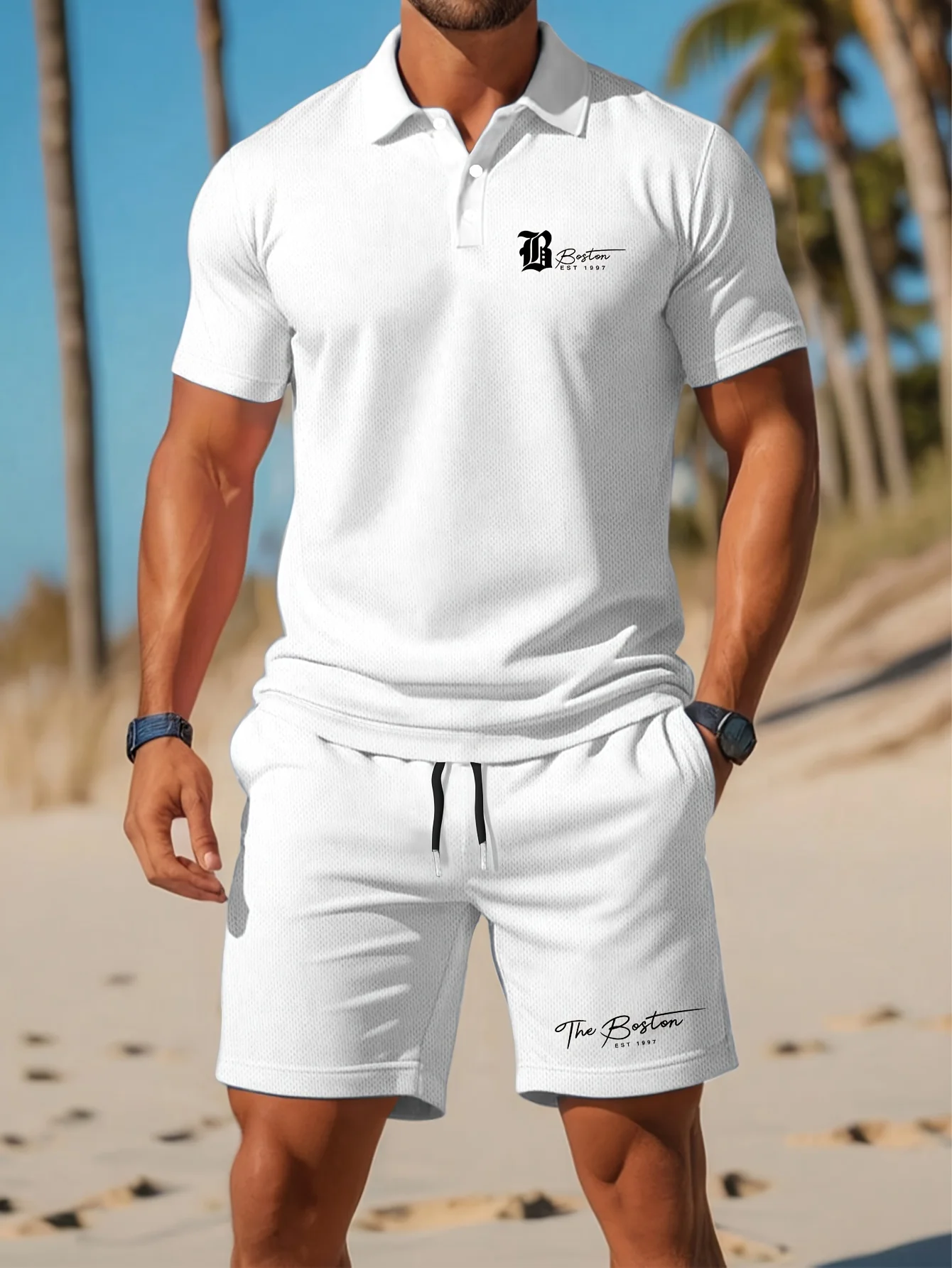 Summer Clothing Line - Setelan Kaos Polo Pria Baru Musim