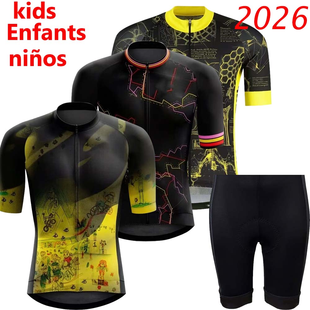 Summer Clothing Kids Sale - Set Jersey Bersepeda Anak-anak Tur Prancis