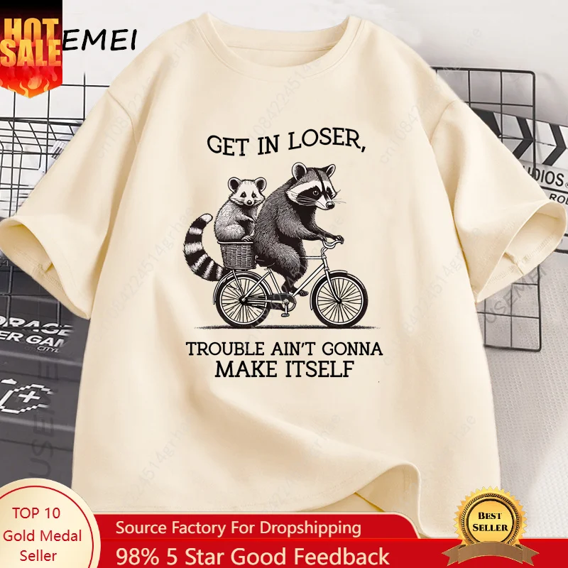 Yours Summer Clothing - Get in Loser T Shirt Kaos