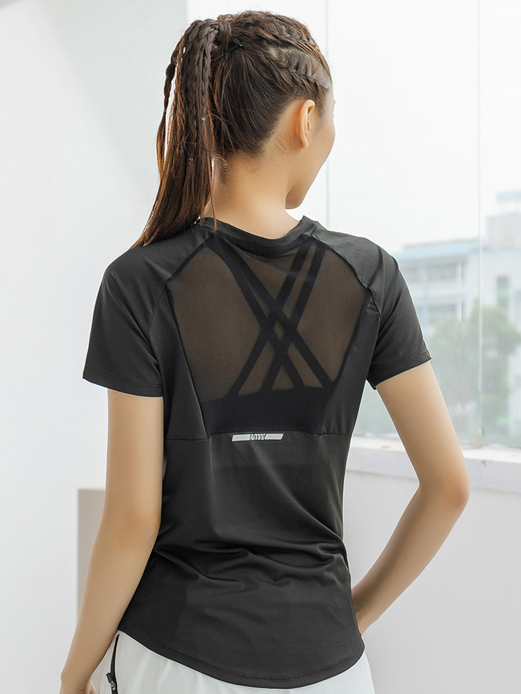 Summer Yoga Clothing - Kaos Olahraga Musim Panas Wanita Lengan