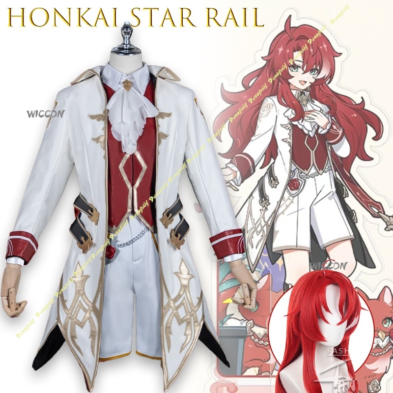 Romper Playsuit Women - Kostum Cosplay Honkai Star Rail Argenti