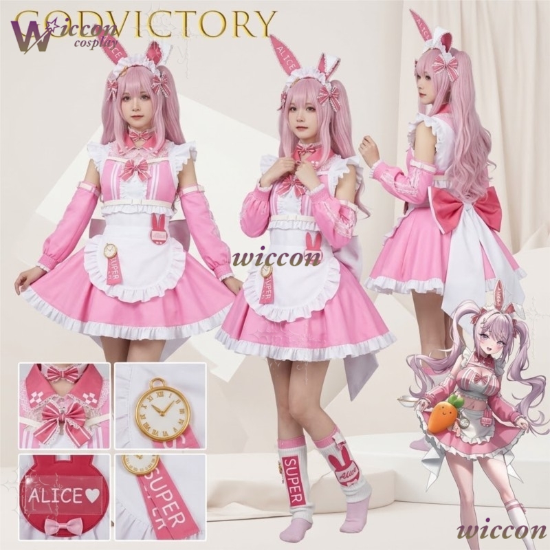Romper Playsuit Women - Kostum Cosplay Pelayan dari Kolaborasi GodVictory