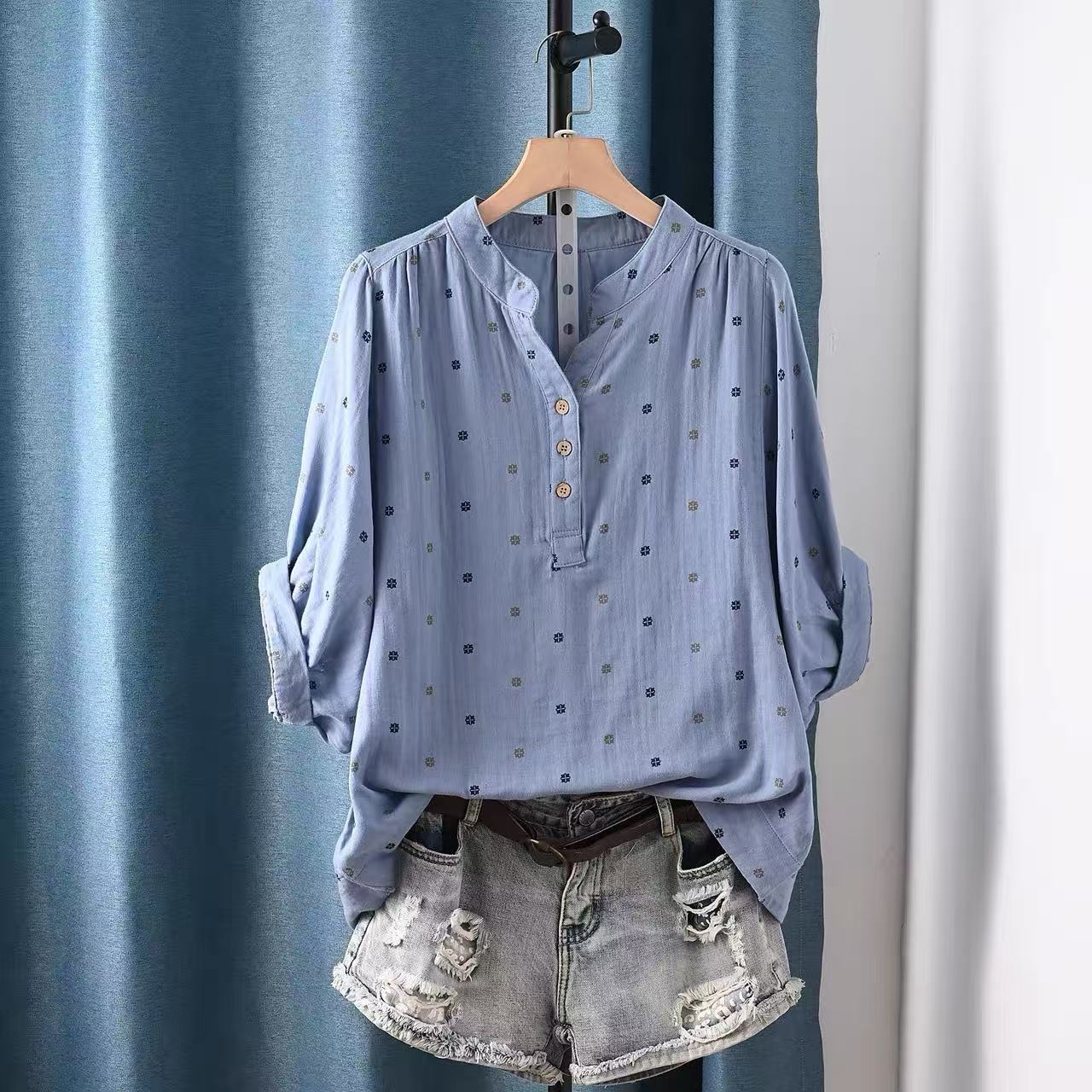 Summer Clothing Yarn - Blus Wanita 2026, Kemeja & Blus