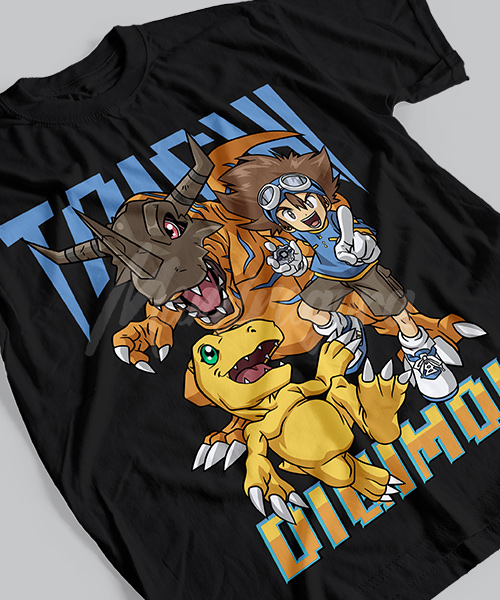 Summer Clothing Brands - Kaos T-shirt MetalGreymon 100% Katun Bermotif