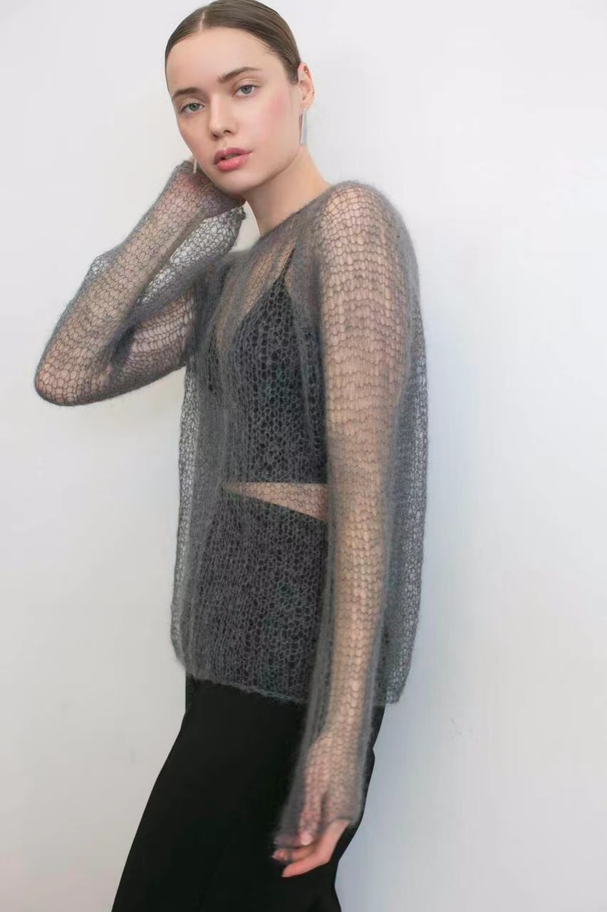 Sweater Pullover Mohair, Rok R - Summer Clothing Yarn ulasan dan harga