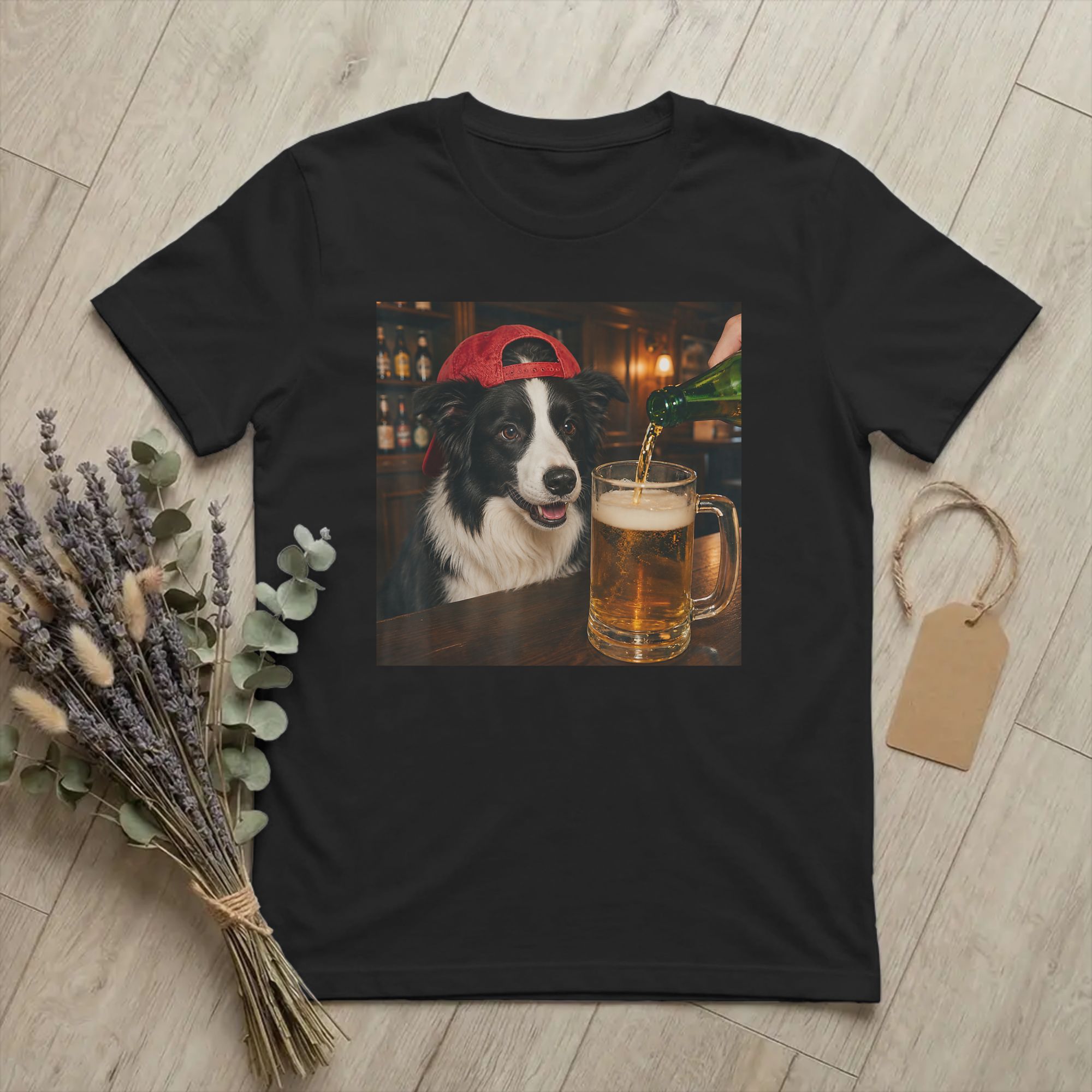 Kaus Pria Border Collie Drinki - Summer Clothing Ideas ulasan dan harga