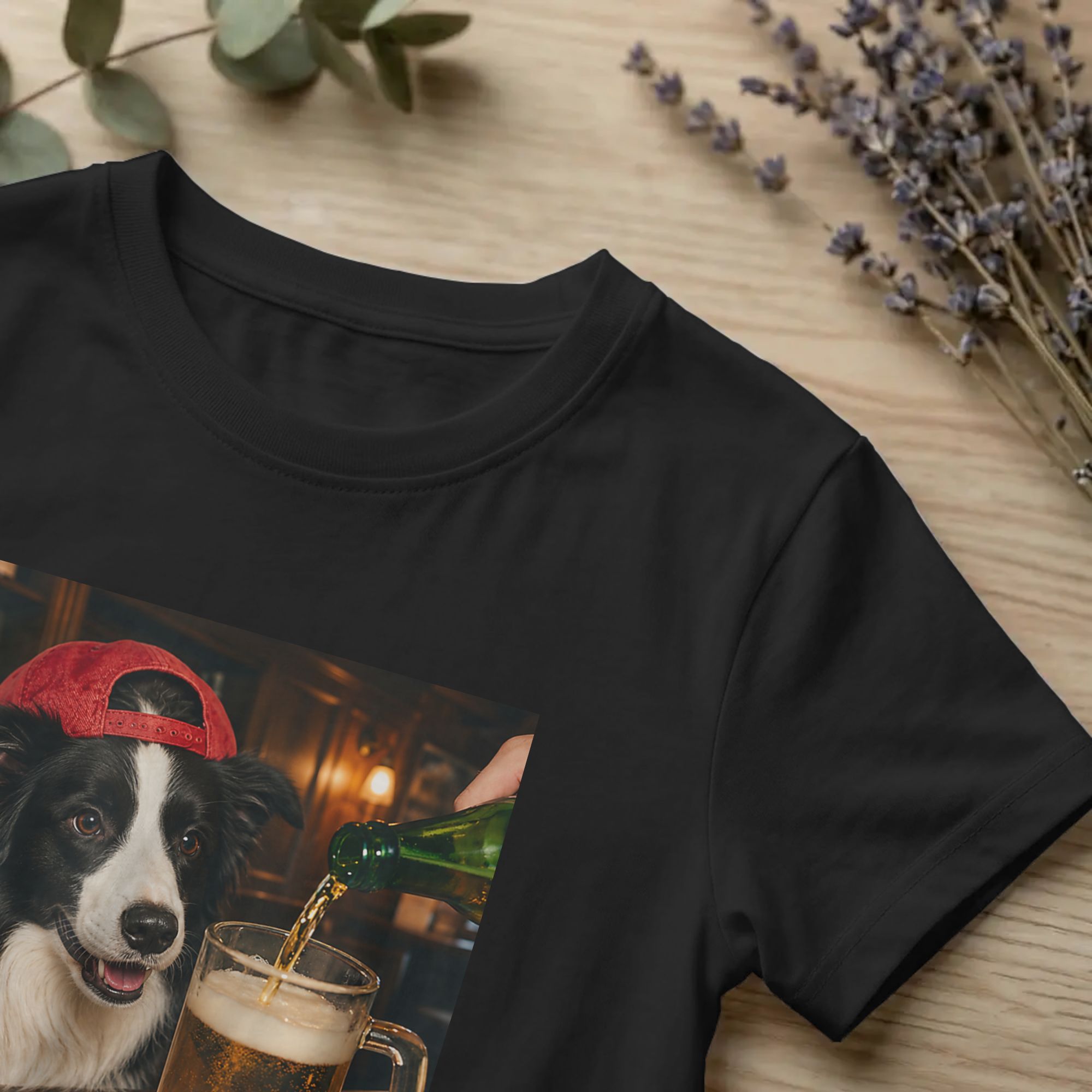 Kaus Pria Border Collie Drinki - Summer Clothing Ideas ulasan dan harga
