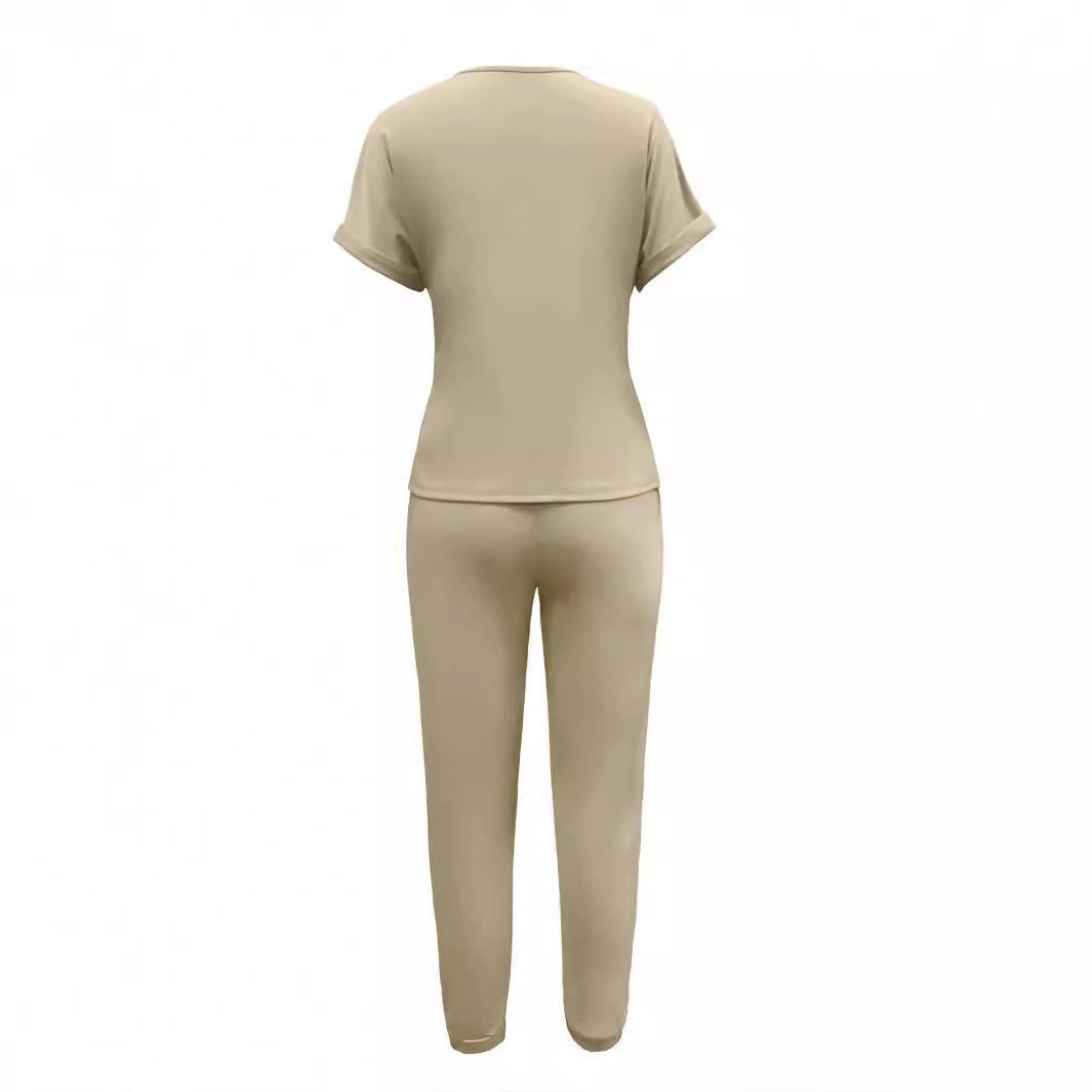 Setelan Celana Wanita Dua Poto - Summer Clothing Work ulasan dan harga