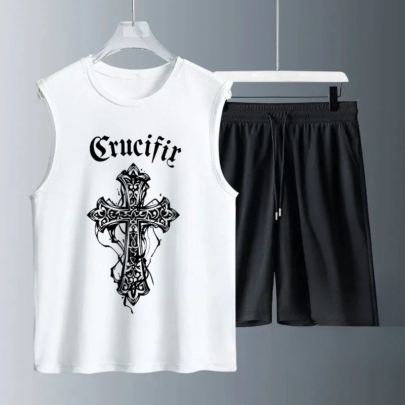Set Tank Top Pria Musim Panas  - Summer Clothing Us ulasan dan harga