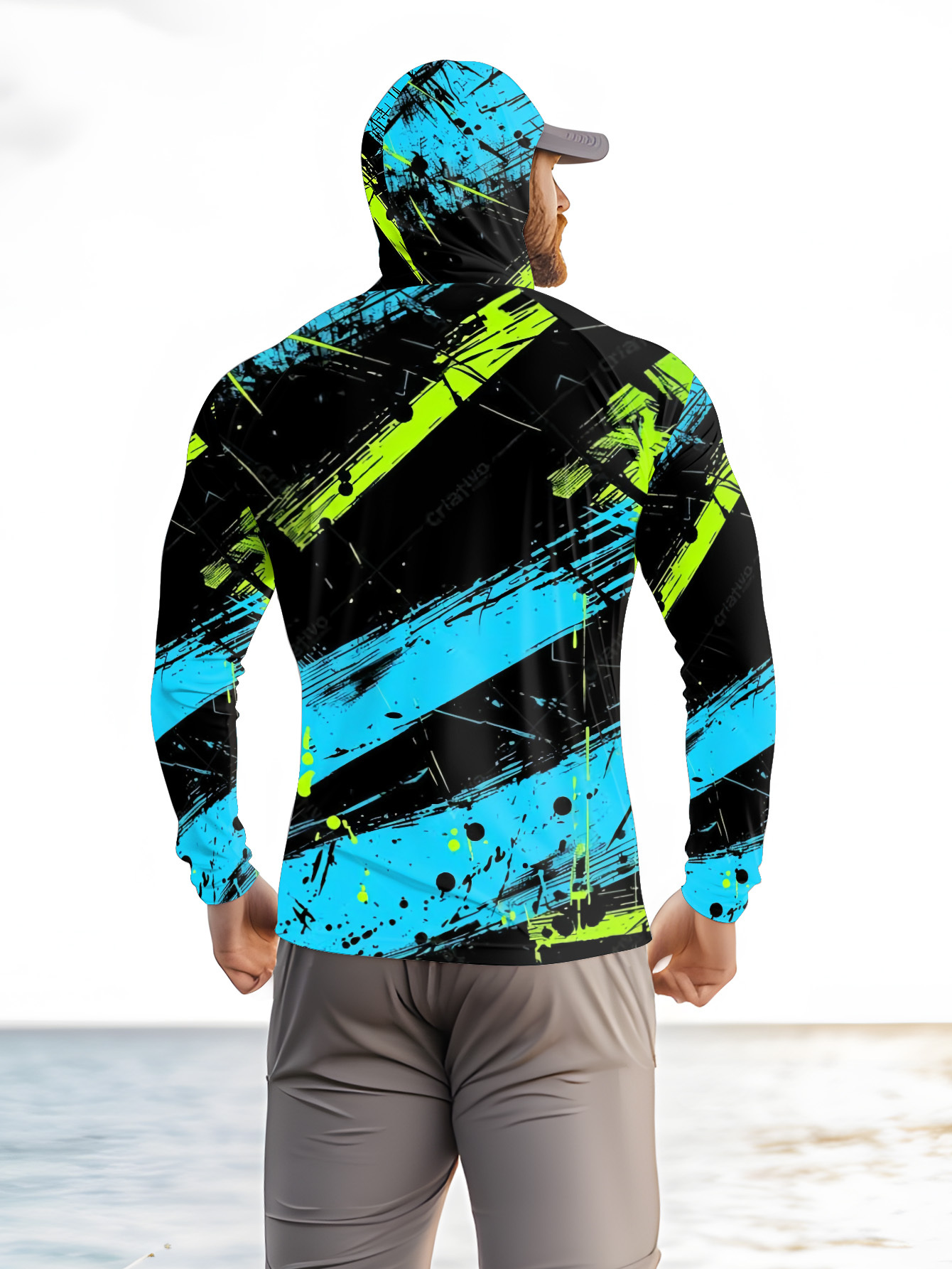 Hoodie Pancing Pria Lengan Pan - Summer Clothing Us ulasan dan harga