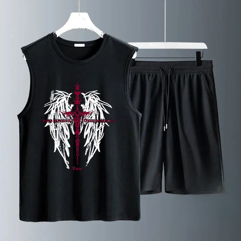 Set Tank Top Pria Musim Panas  - Summer Clothing Us ulasan dan harga