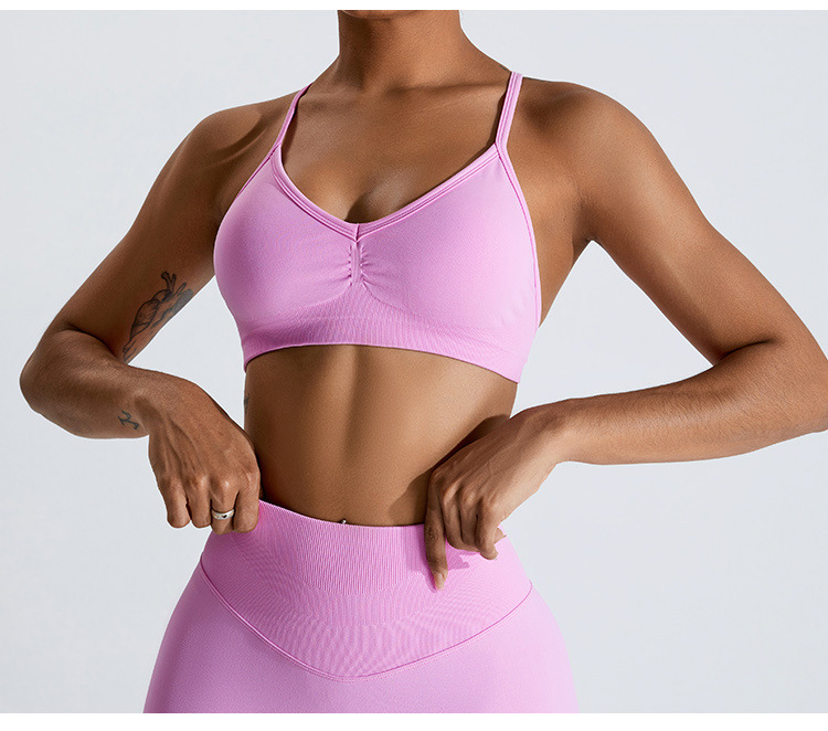 Bra Olahraga Seksi Model Scrun - Summer Yoga Clothing ulasan dan harga