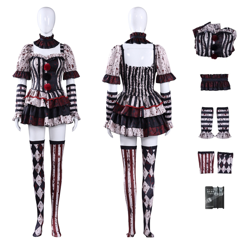 Kostum Cosplay Badut Wanita, G - Romper Playsuit Women ulasan dan harga