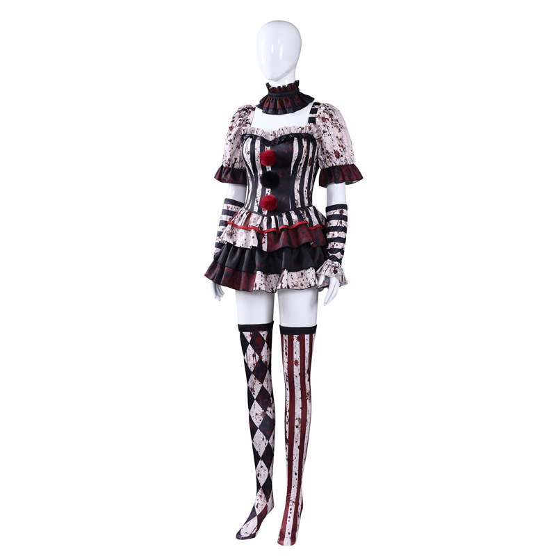 Kostum Cosplay Badut Wanita, G - Romper Playsuit Women ulasan dan harga