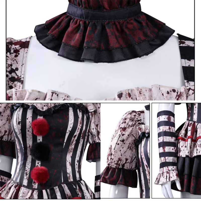 Kostum Cosplay Badut Wanita, G - Romper Playsuit Women ulasan dan harga