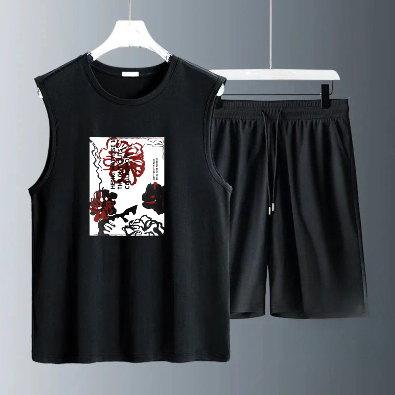 Set Tank Top Pria Musim Panas  - Summer Clothing Us ulasan dan harga