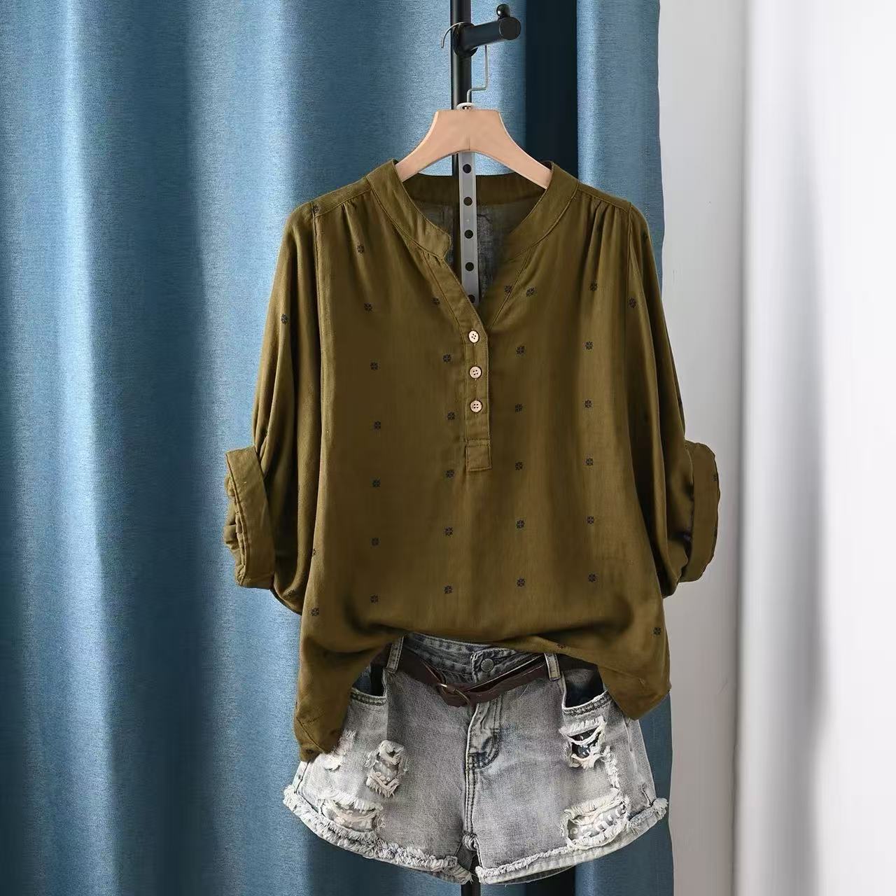 Blus Wanita 2026, Kemeja & Blu - Summer Clothing Yarn ulasan dan harga
