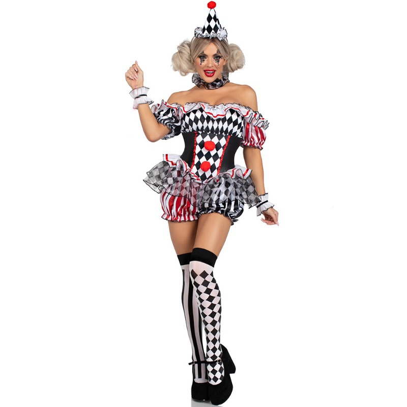 Kostum Cosplay Badut Wanita Pa - Romper Playsuit Women ulasan dan harga