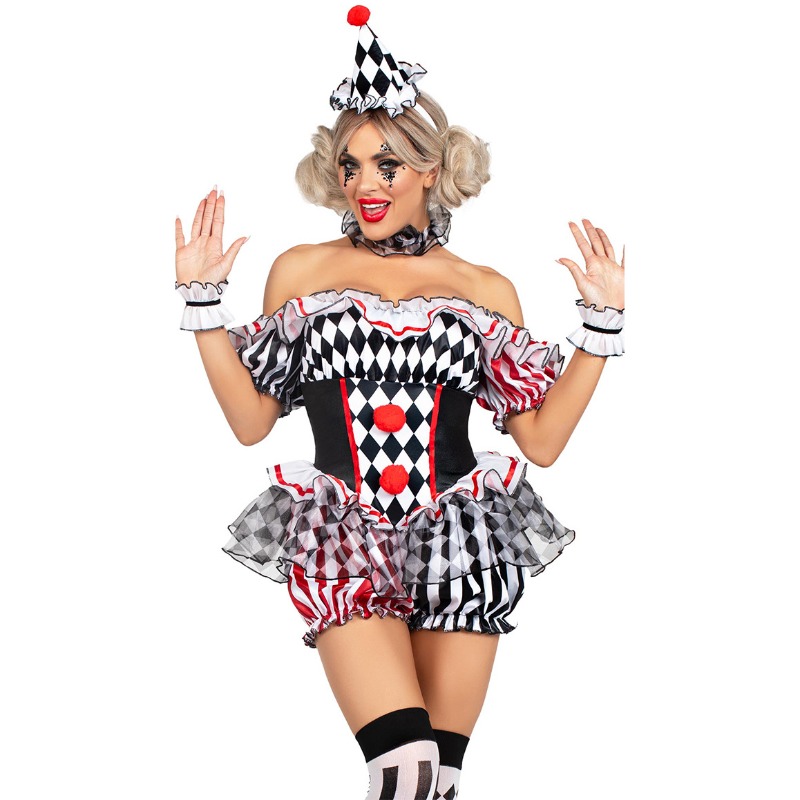 Kostum Cosplay Badut Wanita Pa - Romper Playsuit Women ulasan dan harga